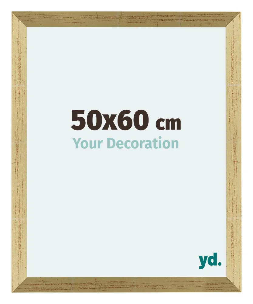 Bilderrahmen 50x60 cm - Goldglanz - MDF - Mura
