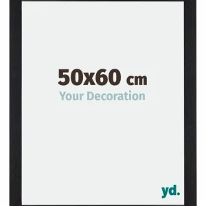 Bilderrahmen 50x60 cm - Schwarz Matt - MDF - Mura