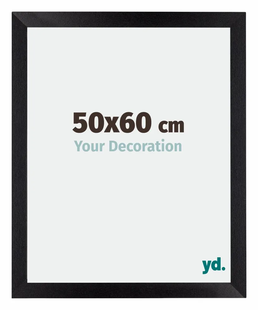Bilderrahmen 50x60 cm - Schwarz Matt - MDF - Mura