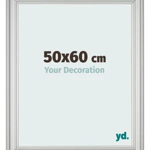 Bilderrahmen 50x60 cm - Silber Matt - MDF - Lazio