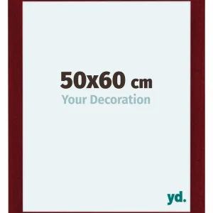 Bilderrahmen 50x60 cm - Weinrot Gewischt - MDF - Como
