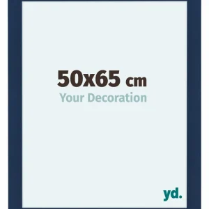 Bilderrahmen 50x65 cm - Dunkelblau Gewischt - MDF - Como