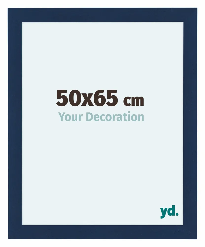 Bilderrahmen 50x65 cm - Dunkelblau Gewischt - MDF - Como