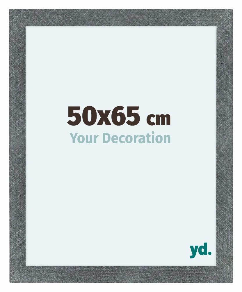 Bilderrahmen 50x65 cm - Eisen Gewischt - MDF - Como