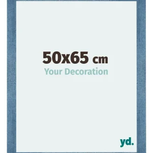 Bilderrahmen 50x65 cm - Hellblau Gewischt - MDF - Mura