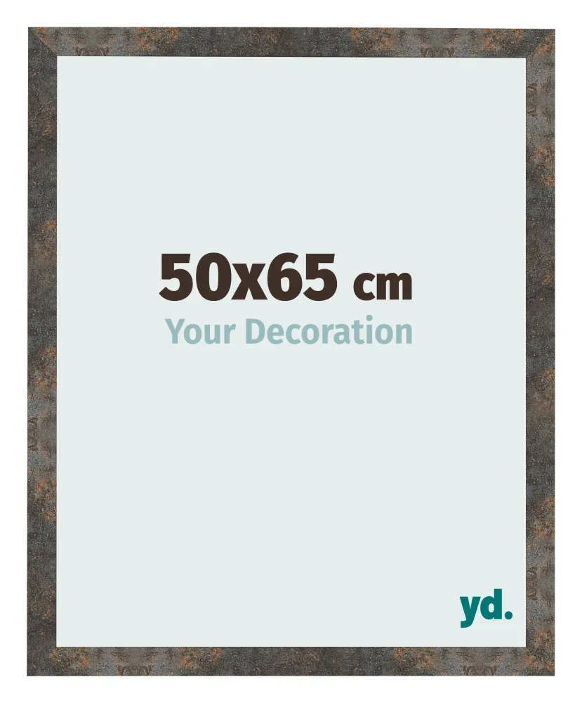 Bilderrahmen 50x65 cm - Oxidiertes Metall - MDF - Bologna