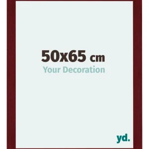 Bilderrahmen 50x65 cm - Weinrot Gewischt - MDF - Mura