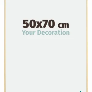 Bilderrahmen 50x70 cm - Gold - Aluminium - Kent
