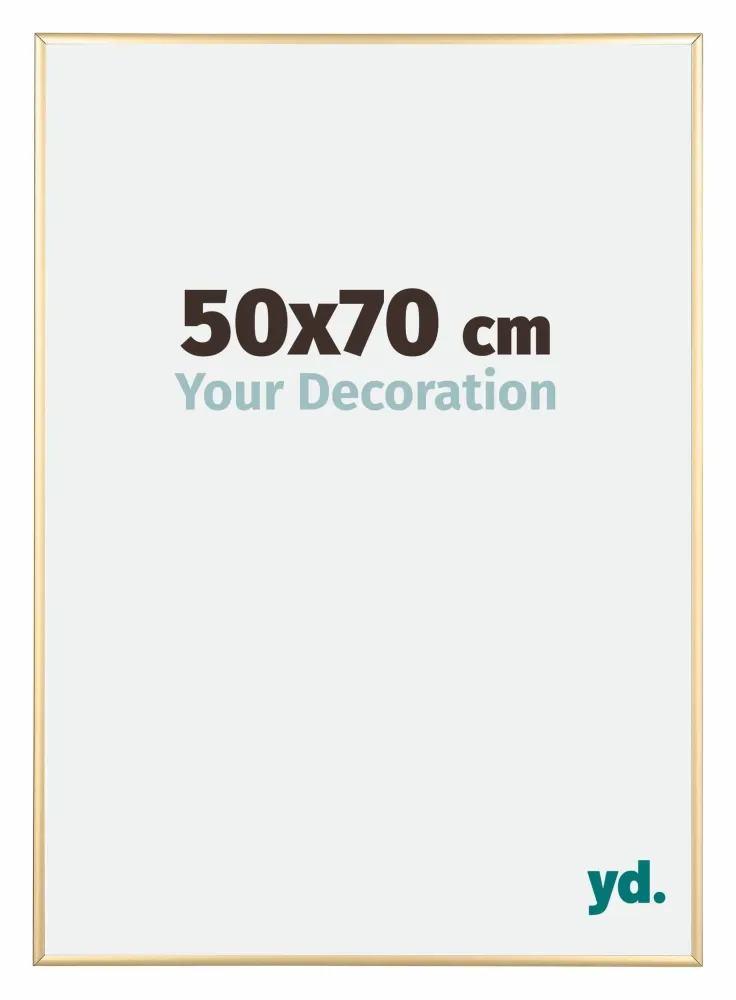 Bilderrahmen 50x70 cm - Gold - Aluminium - Kent