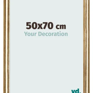 Bilderrahmen 50x70 cm - Gold Antik - MDF - Lazio