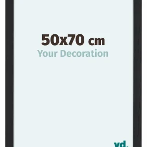 Bilderrahmen 50x70 cm - Schwarz Gemasert - MDF - Como