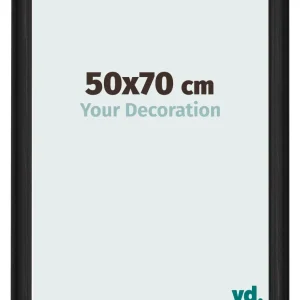Bilderrahmen 50x70 cm - Schwarz Gemasert - MDF - Lazio