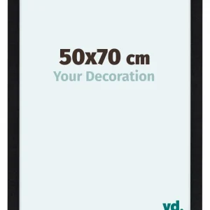 Bilderrahmen 50x70 cm - Schwarz Matt - MDF - Como