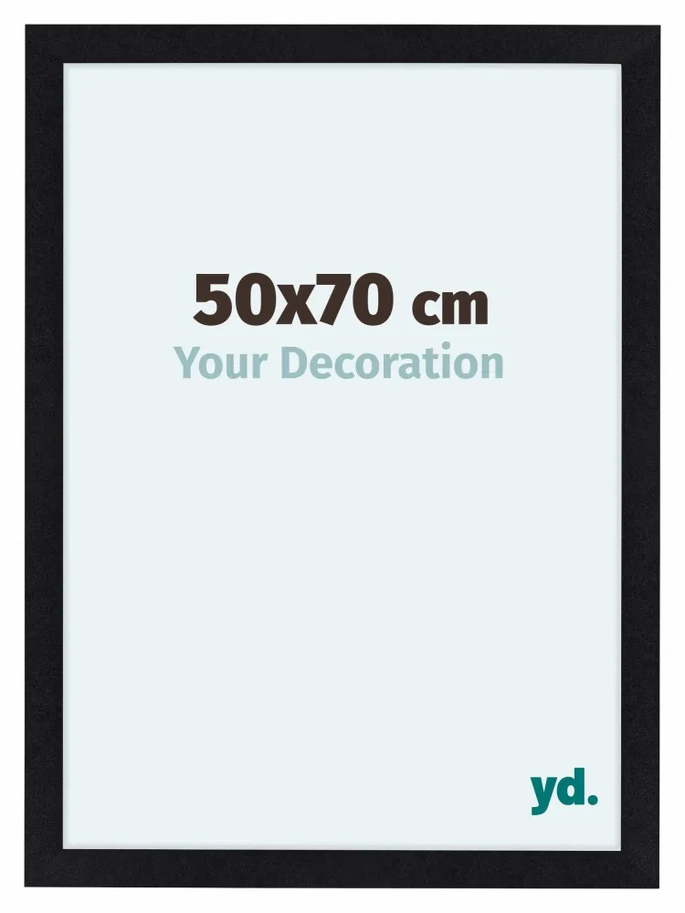 Bilderrahmen 50x70 cm - Schwarz Matt - MDF - Como