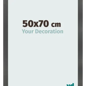 Bilderrahmen 50x70 cm - Schwarz Matt - MDF - Pisa