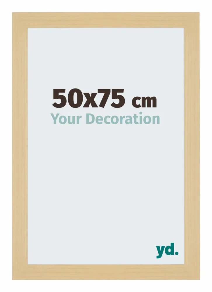Bilderrahmen 50x75 cm - Ahorn Dekor - MDF - Mura
