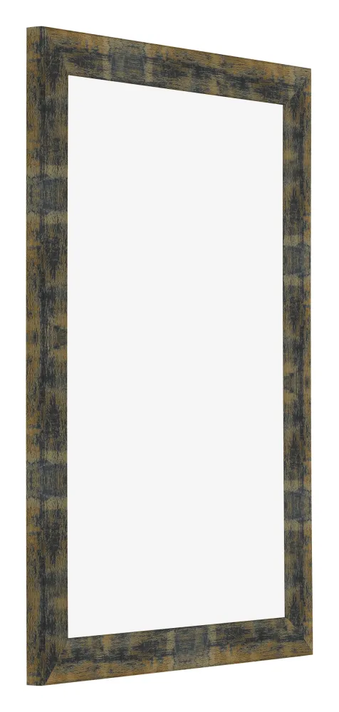 Bilderrahmen 50x75 cm - Blau Gold Meliert - MDF - Pisa