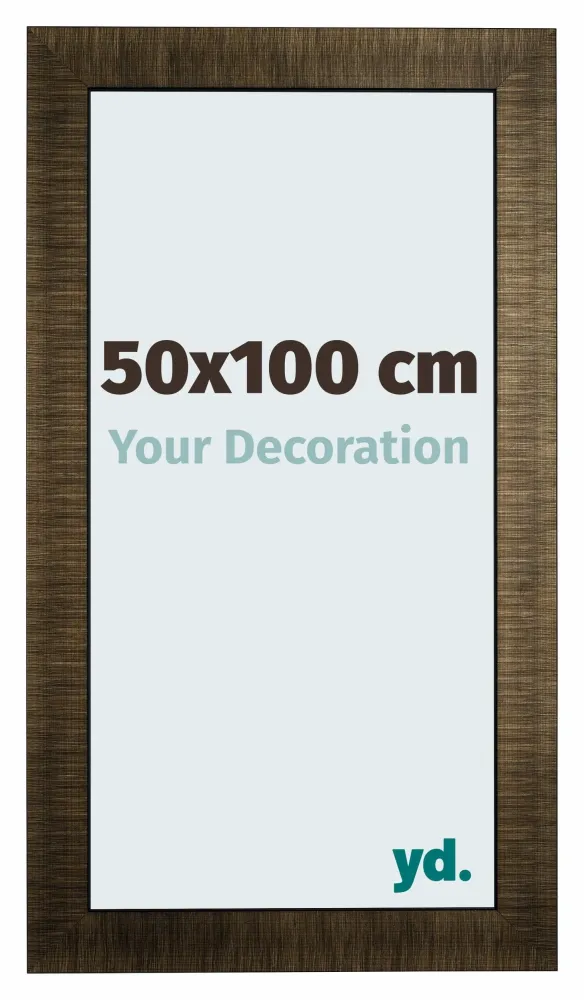 Bilderrahmen 50x75 cm - Champagner Gebürstet Holz Leeds