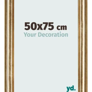 Bilderrahmen 50x75 cm - Gold Antik - MDF - Lazio