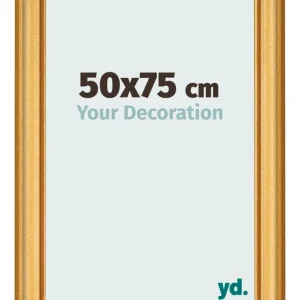 Bilderrahmen 50x75 cm - Gold Matt - MDF - Lazio