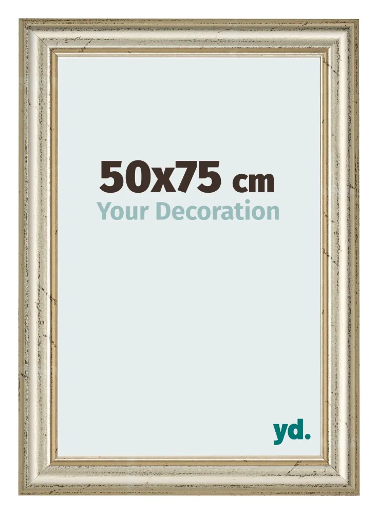 Bilderrahmen 50x75 cm - Metallglanz - MDF - Lazio