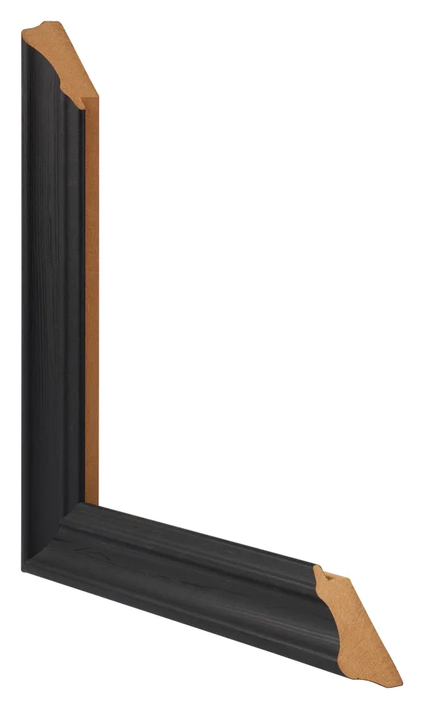 Bilderrahmen 50x75 cm - Schwarz Gemasert - MDF - Lazio