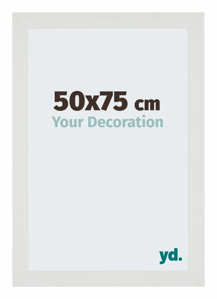 Bilderrahmen 50x75 cm - Weiss Matt - MDF - Mura