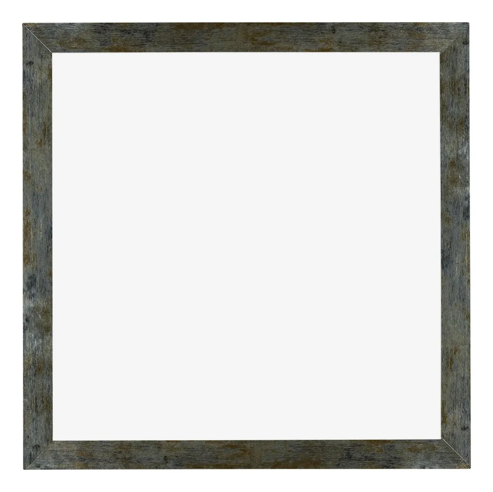 Bilderrahmen 55x55 cm - Blau Gold Meliert - MDF - Mura