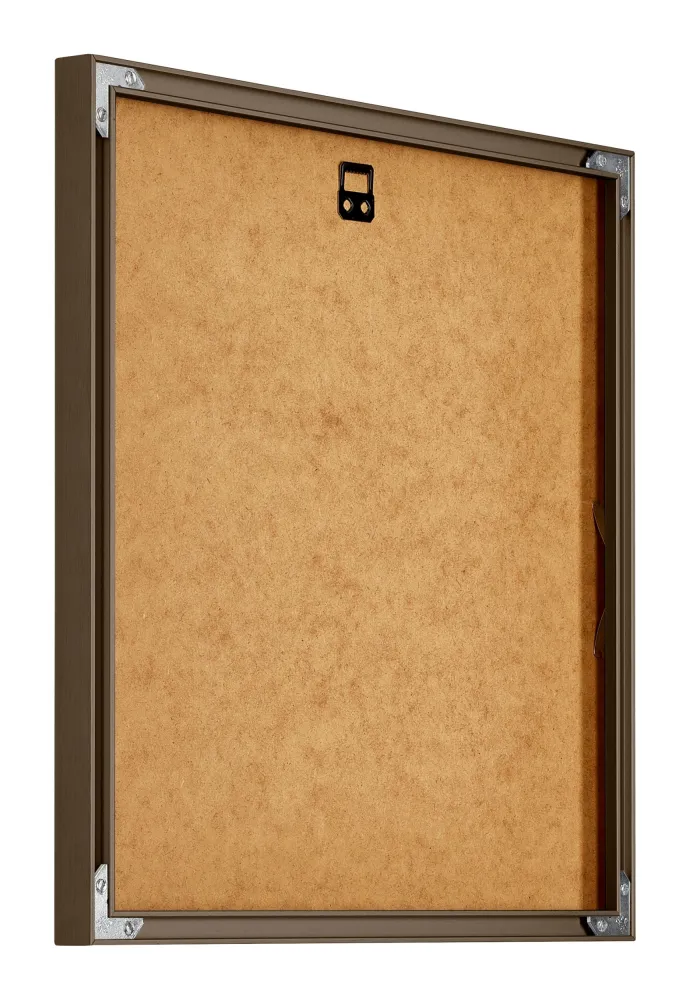Bilderrahmen 55x55 cm - Nussbaum Struktur - Aluminium - New York