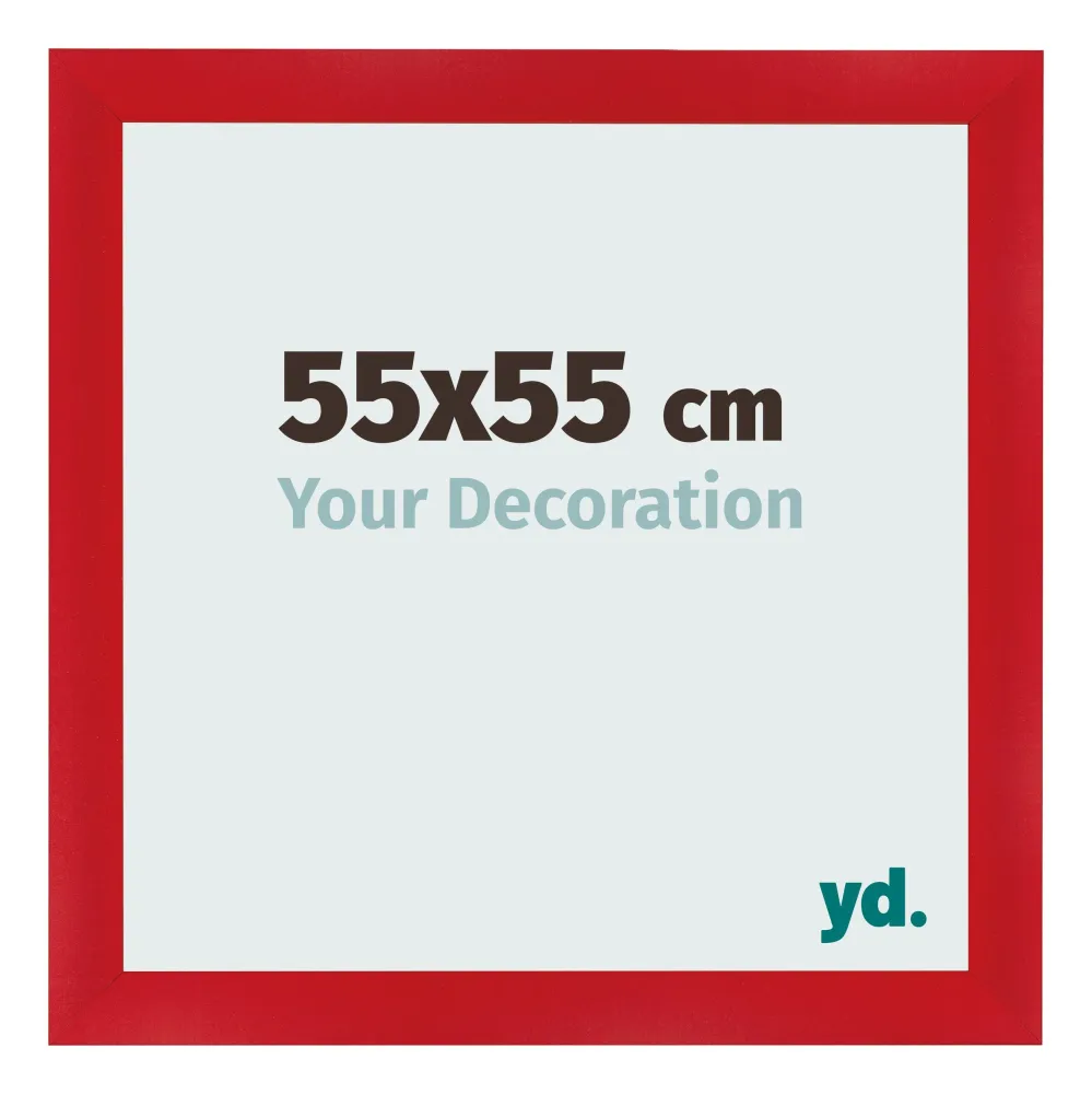 Bilderrahmen 55x55 cm - Rot - MDF - Pisa