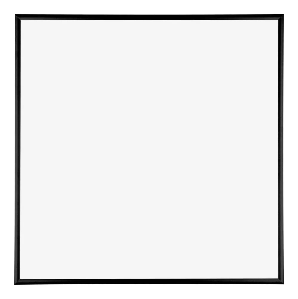 Bilderrahmen 55x55 cm - Schwarz Hochglanz - Aluminium - Kent