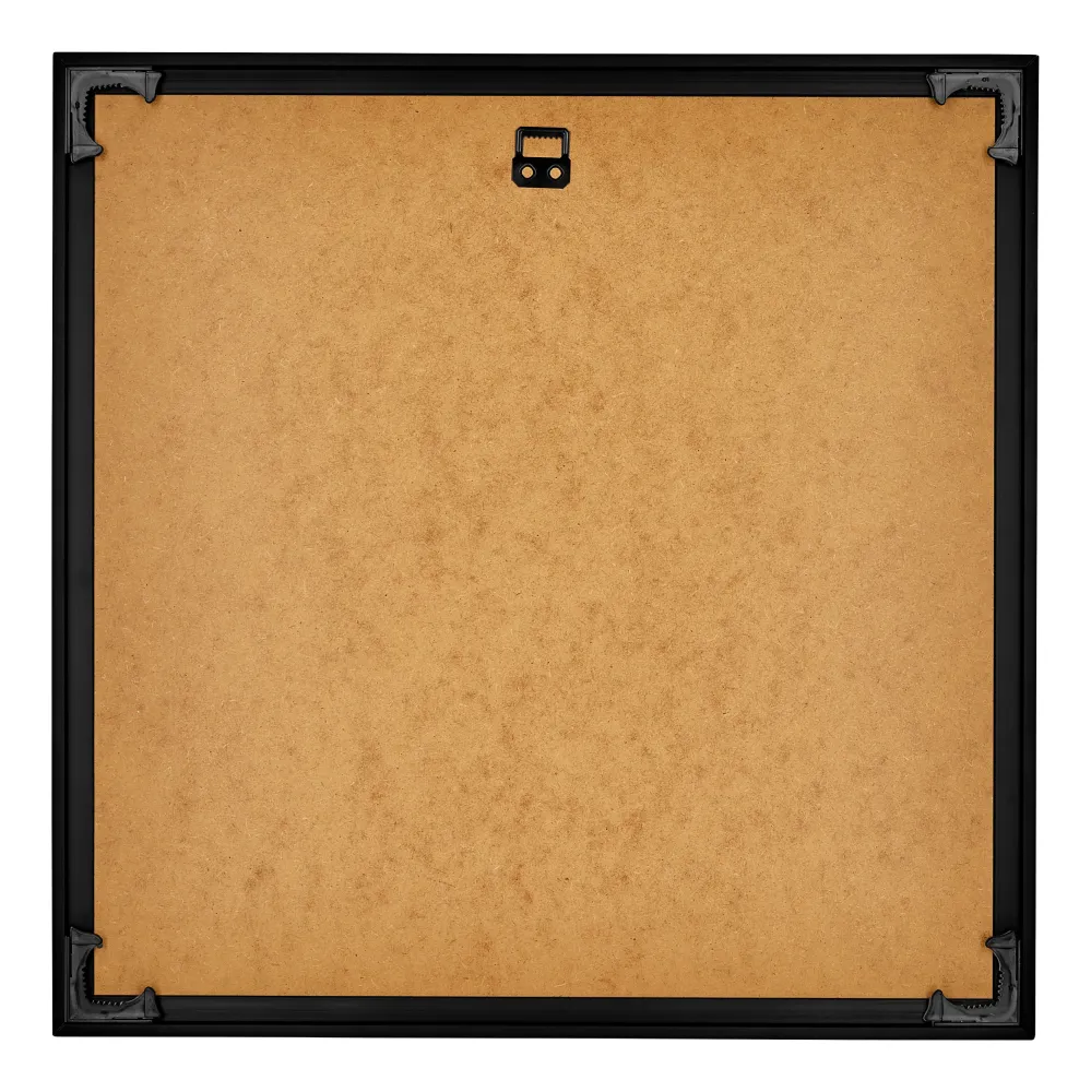 Bilderrahmen 55x55 cm - Schwarz Hochglanz - Kunststoff - Evry