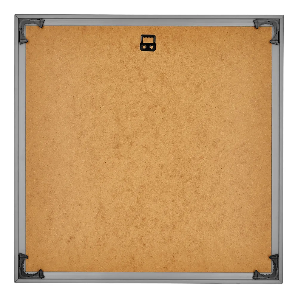 Bilderrahmen 55x55 cm - Silber Hochglanz - Kunststoff - Evry