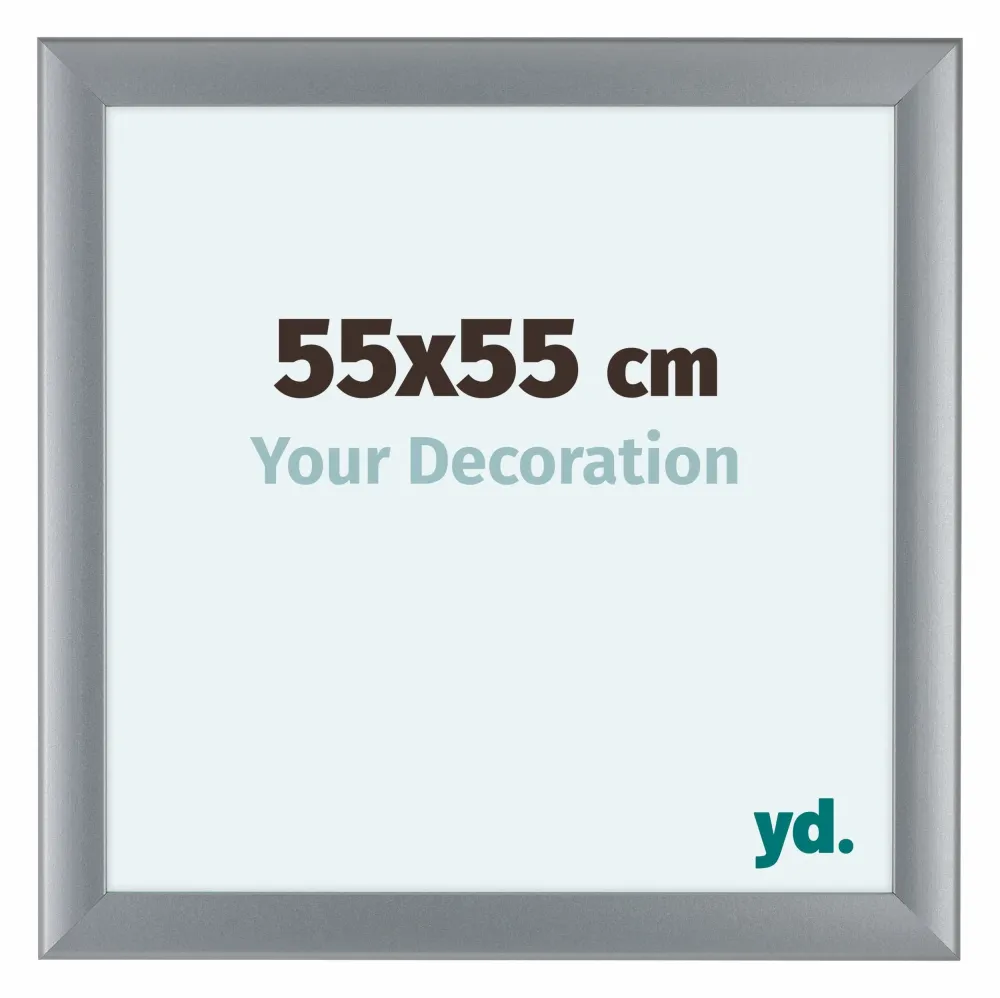 Bilderrahmen 55x55 cm - Silber Matt - MDF - Como