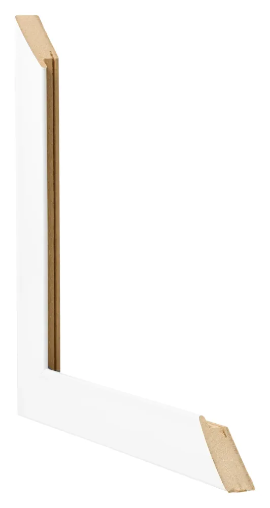 Bilderrahmen 55x55 cm - Weiß Hochglanz - MDF - Pisa