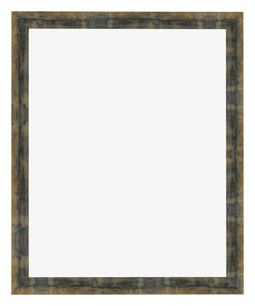 Bilderrahmen 55x65 cm - Blau Gold Meliert - MDF - Pisa
