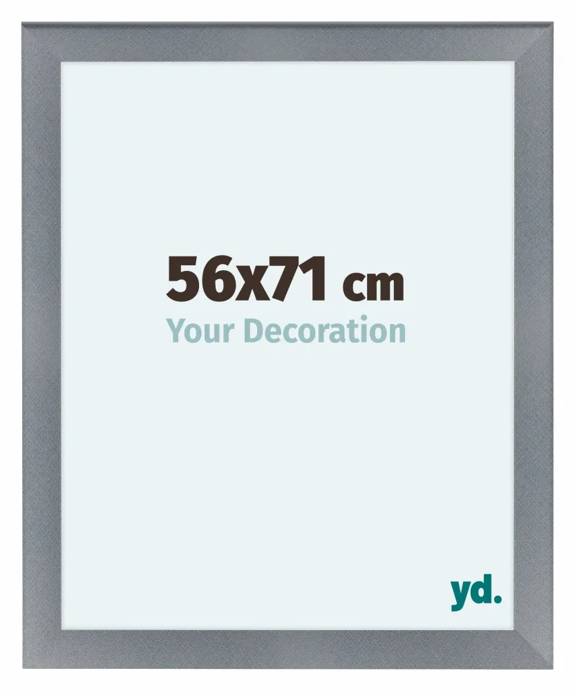 Bilderrahmen 56x71 cm - Aluminium - Gebürstet - MDF - Como