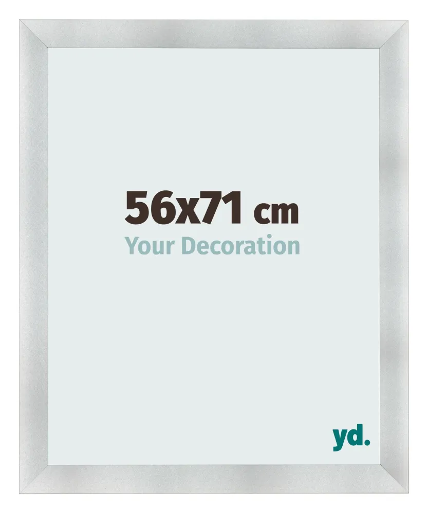 Bilderrahmen 56x71 cm - Aluminium Gebürstet - MDF - Pisa
