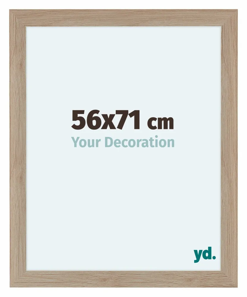 Bilderrahmen 56x71 cm - Eiche Hell - MDF - Como
