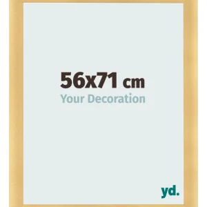 Bilderrahmen 56x71 cm - Gold Matt - MDF - Pisa