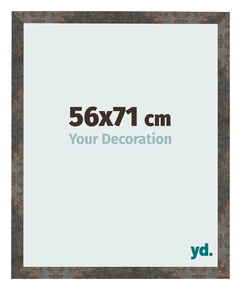 Bilderrahmen 56x71 cm - Oxidiertes Metall - MDF - Bologna