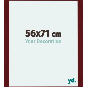 Bilderrahmen 56x71 cm - Weinrot Gewischt - MDF - Mura