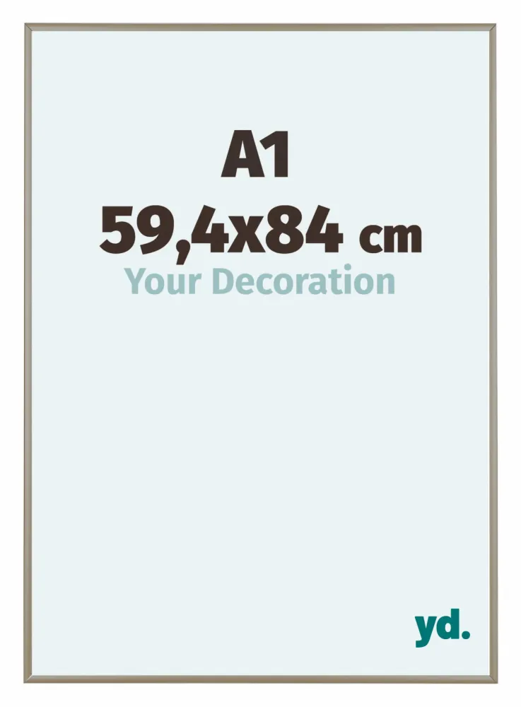 Bilderrahmen A1 - 59,4x84 cm - Champagner - Aluminium - Kent