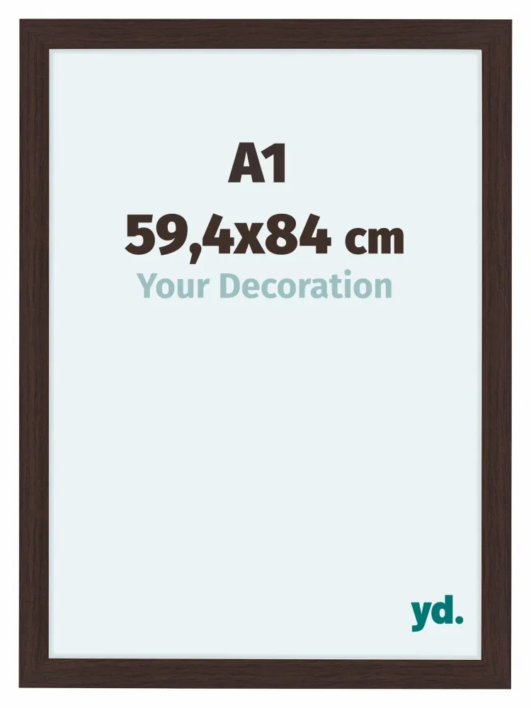 Bilderrahmen A1 - 59,4x84 cm - Eiche Dunkel - MDF - Como