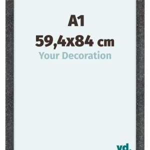 Bilderrahmen A1 - 59,4x84 cm - Grau Gewischt - MDF - Como