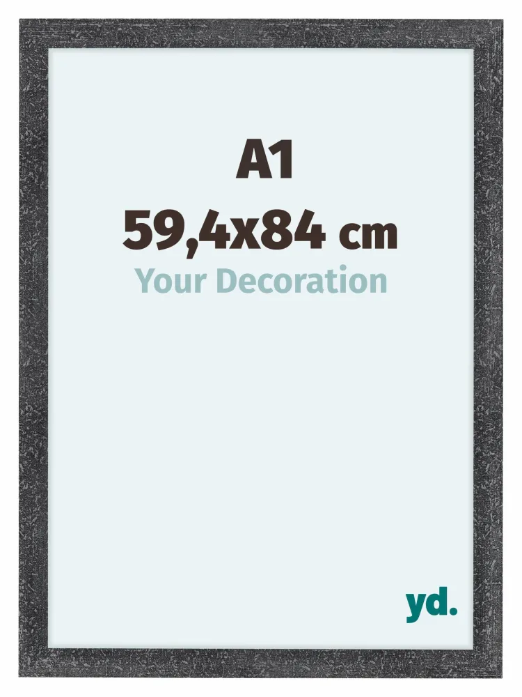 Bilderrahmen A1 - 59,4x84 cm - Grau Gewischt - MDF - Como