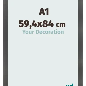 Bilderrahmen A1 - 59,4x84 cm - Schwarz Matt - MDF - Pisa