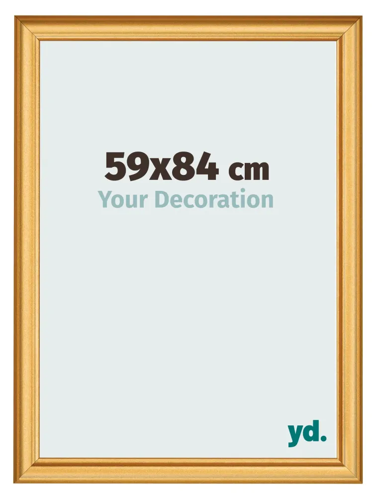 Bilderrahmen 59x84 cm - Gold Matt - MDF - Lazio