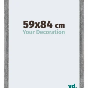 Bilderrahmen 59x84 cm - Grau Gewischt - MDF - Mura