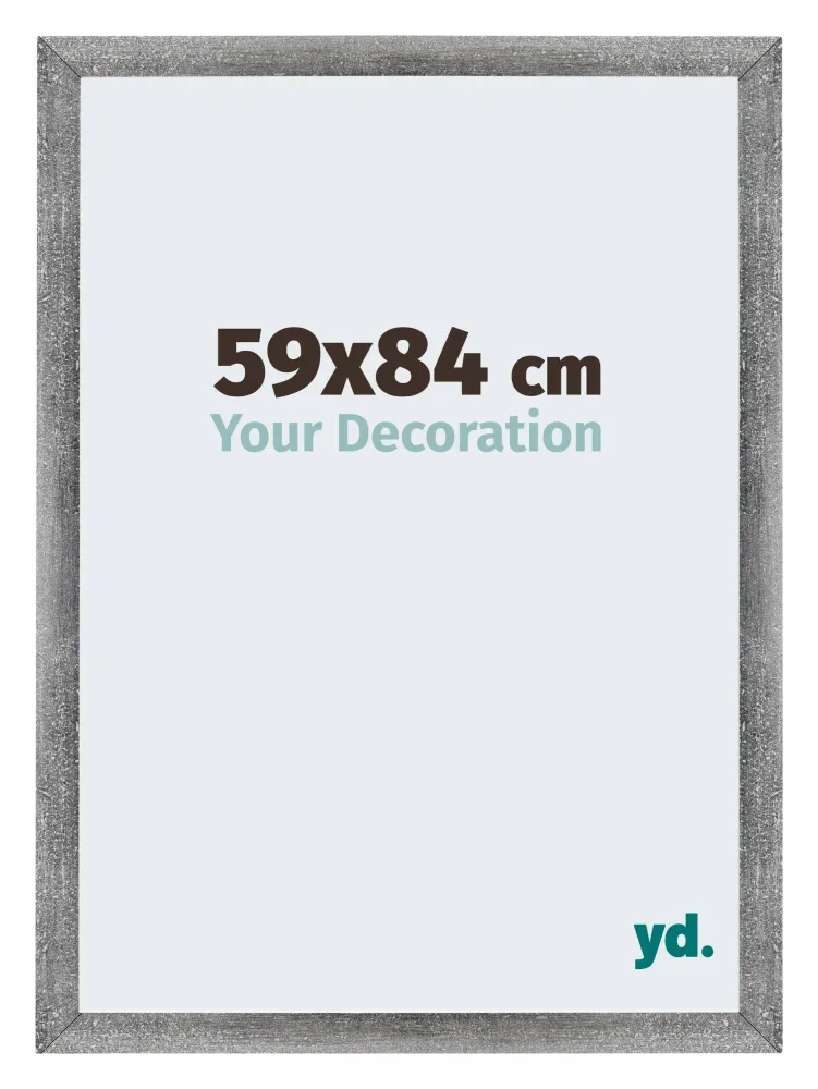 Bilderrahmen 59x84 cm - Grau Gewischt - MDF - Mura